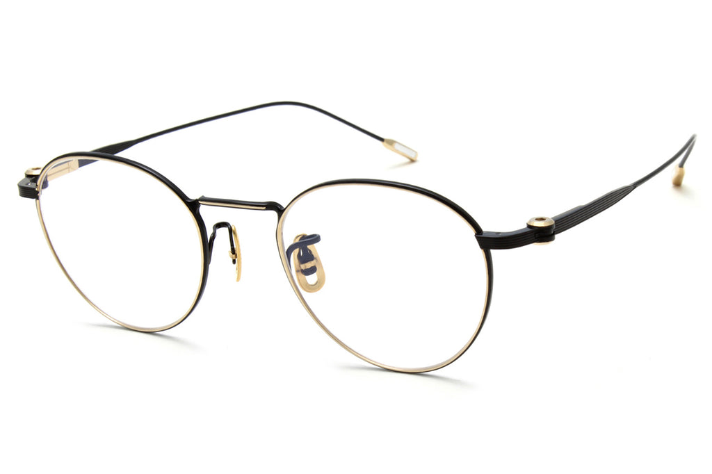 Yuichi Toyama : 5 - Kyoto Eyeglasses Black/White Gold
