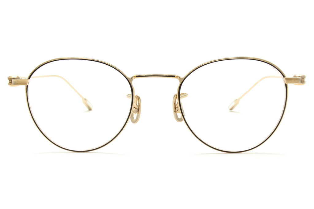 Yuichi Toyama : 5 - Kyoto Eyeglasses White Gold/Black