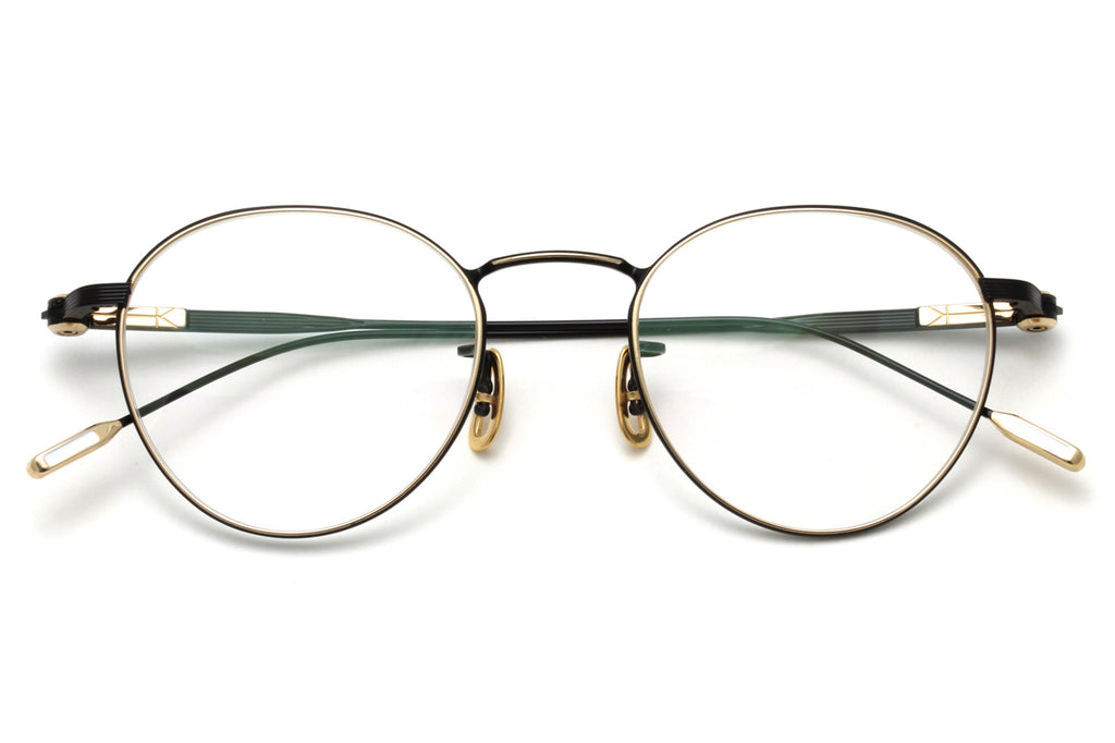 Yuichi Toyama : 5 - Kyoto Eyeglasses Black/White Gold