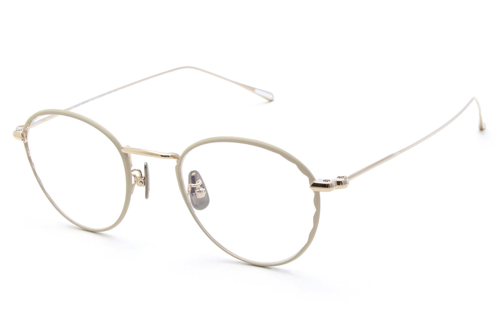 Yuichi Toyama - Abby (U-117) Eyeglasses White Gold/Beige