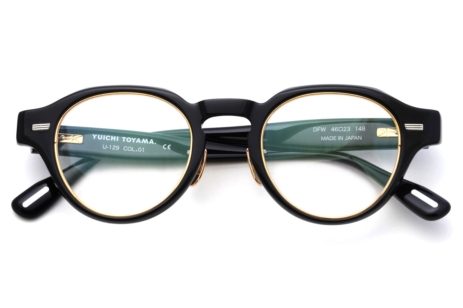 小物 YUICHI TOYAMA U-129 COL.01 Yuichi Toyama - DFW (U-129) Eyeglasses | Specs Collective