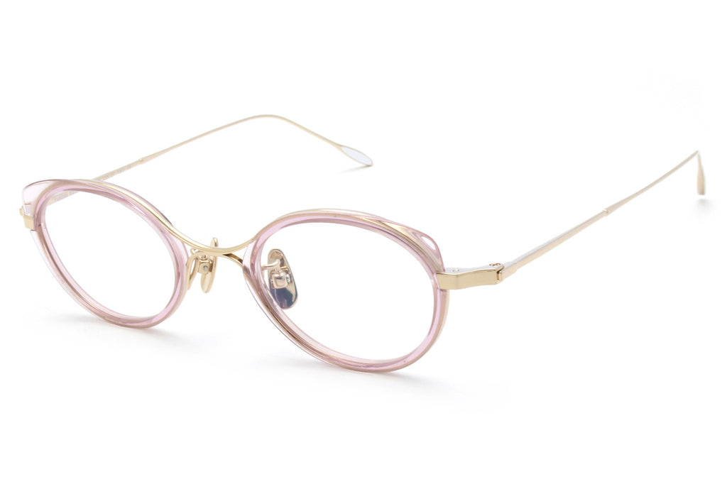 Yuichi Toyama - F.Wassily (U-112) Eyeglasses White Gold/Clear Pink