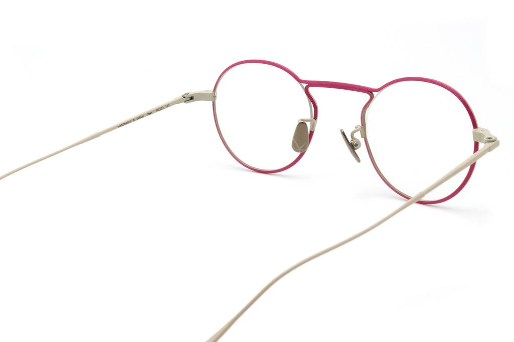 Yuichi Toyama - Itten (U-107) Eyeglasses Matte Beige/Neon Pink