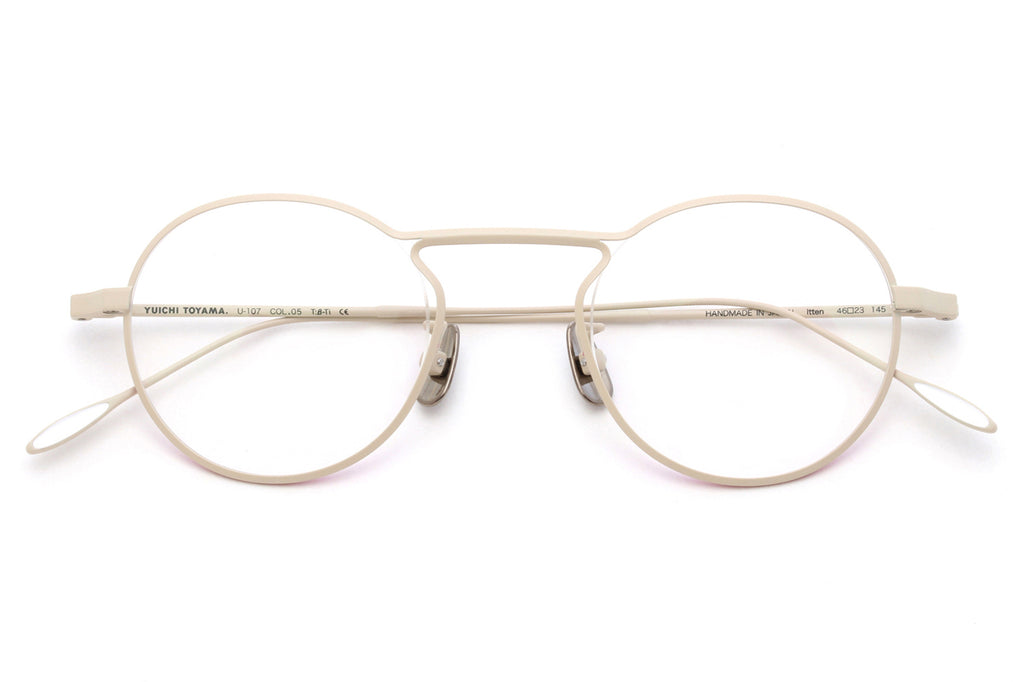 Yuichi Toyama - Itten (U-107) Eyeglasses Matte Beige/Neon Pink