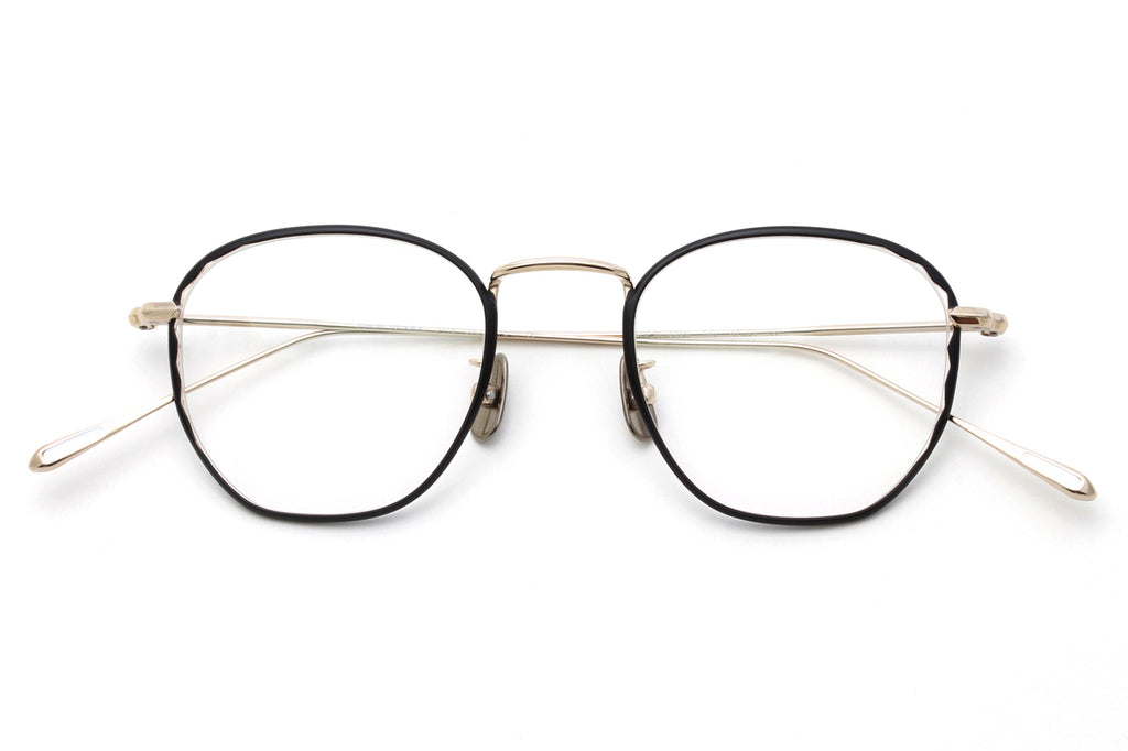Yuichi Toyama - Telly (U-118) Eyeglasses White Gold/Black