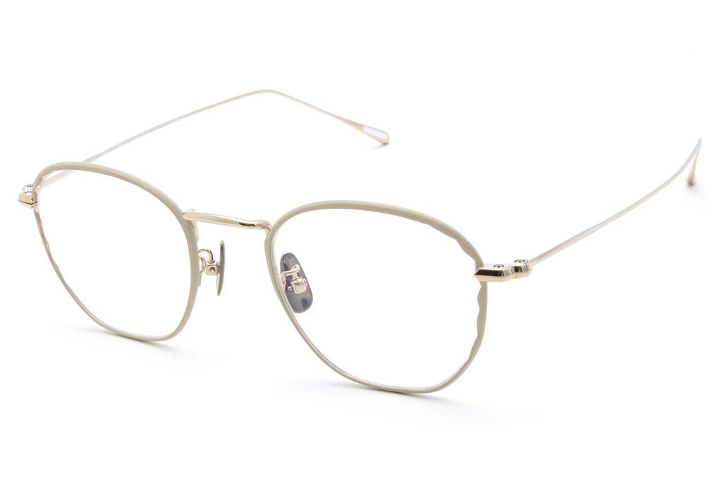 Yuichi Toyama - Telly (U-118) Eyeglasses White Gold/Beige