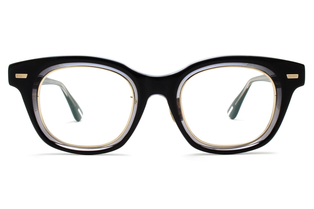 Yuichi Toyama : 5 - Diablo Eyeglasses Black+Clear/White Gold