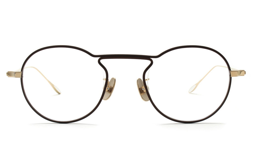 Yuichi Toyama - Itten (U-107) Eyeglasses Brown/White Gold