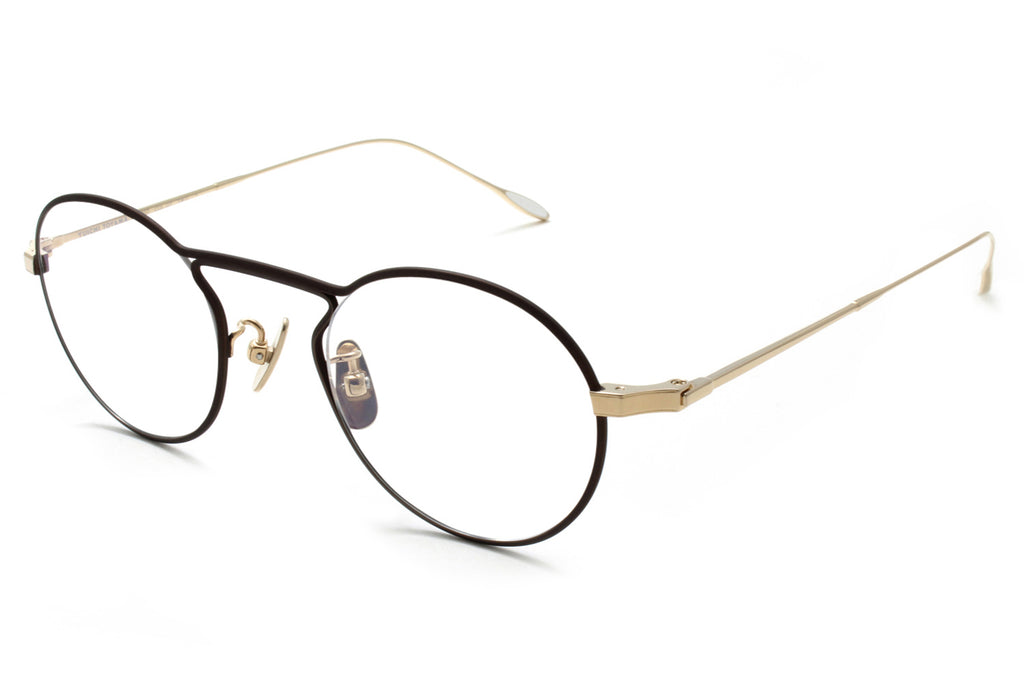 Yuichi Toyama - Itten (U-107) Eyeglasses Brown/White Gold