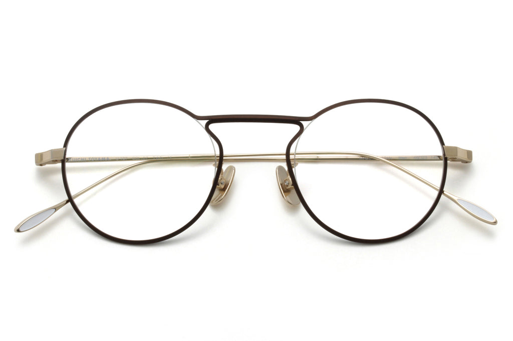 Yuichi Toyama - Itten (U-107) Eyeglasses Brown/White Gold