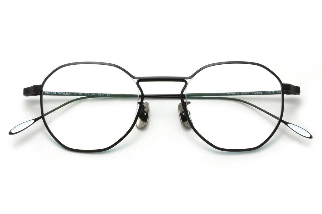 Yuichi Toyama - Herbert (U-108) Eyeglasses Matte Black/Turquoise
