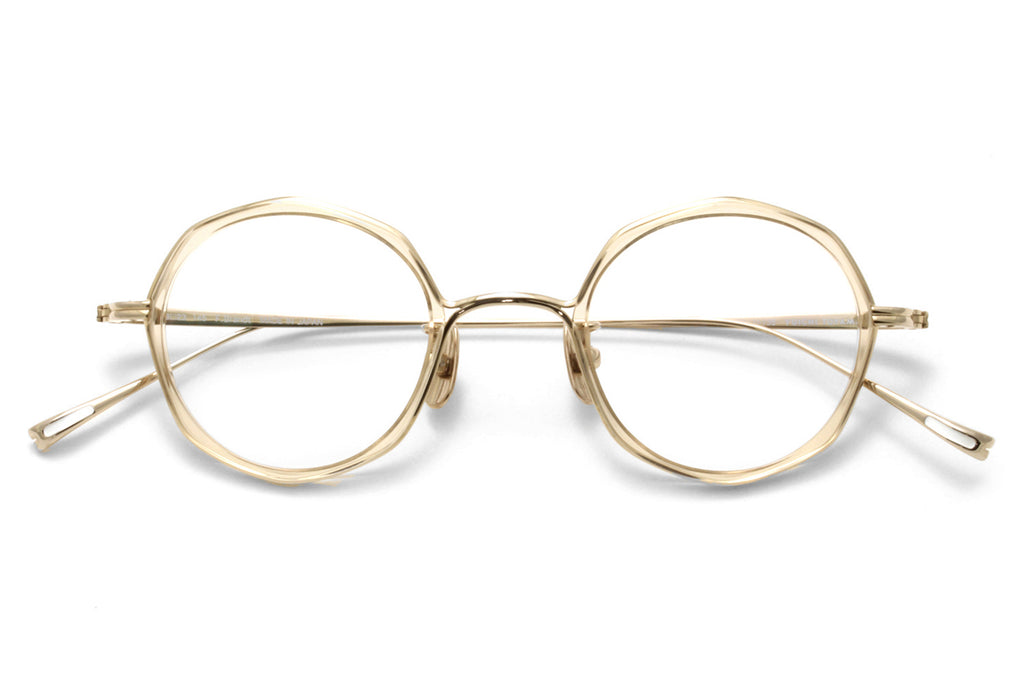 Yuichi Toyama - F. Brandt (U-135) Eyeglasses Clear Brown/White Gold