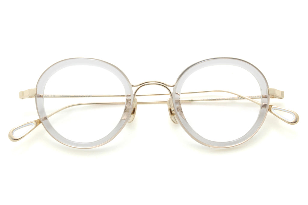 Yuichi Toyama - V. Moholy (U-140) Eyeglasses White Gold/Clear Gray