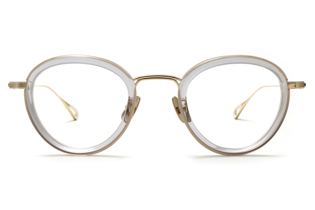 Yuichi Toyama - V. Muche (U-141) Eyeglasses White Gold/Clear Gray