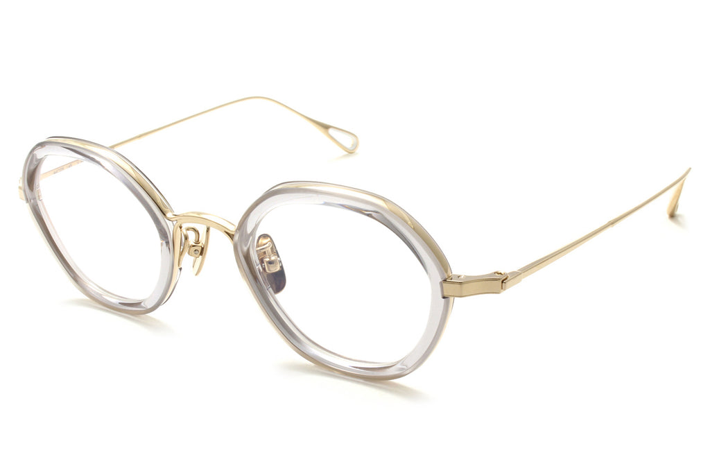 Yuichi Toyama - V. Reich (U-142) Eyeglasses White Gold/Clear Gray