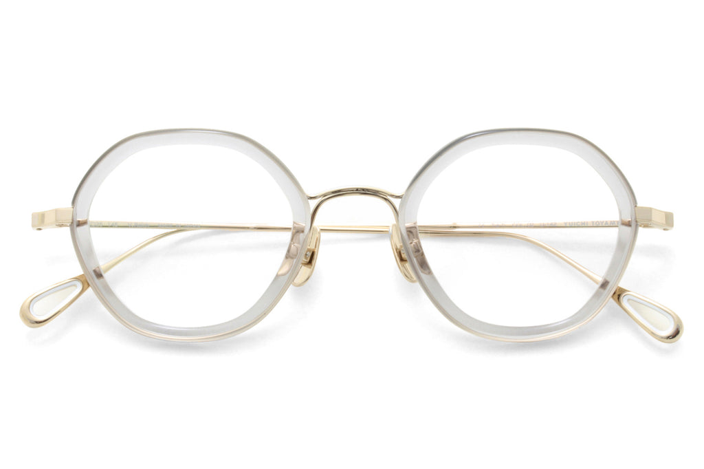 Yuichi Toyama - V. Reich (U-142) Eyeglasses White Gold/Clear Gray