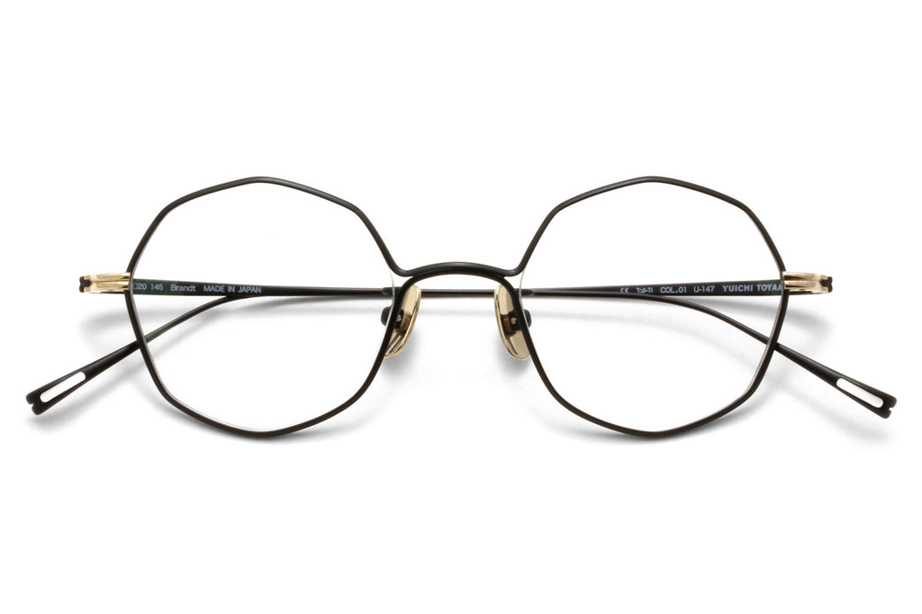 Yuichi Toyama - Brandt (U-147) Eyeglasses Black/White Gold