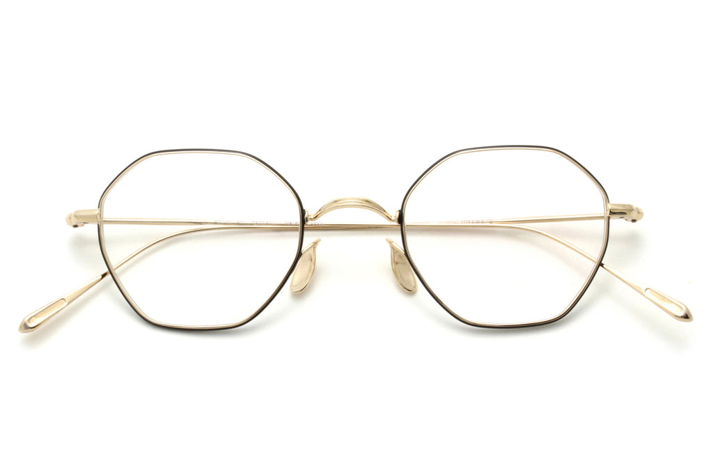 Yuichi Toyama - Hakkaku (UD-143) Eyeglasses White Gold/Black