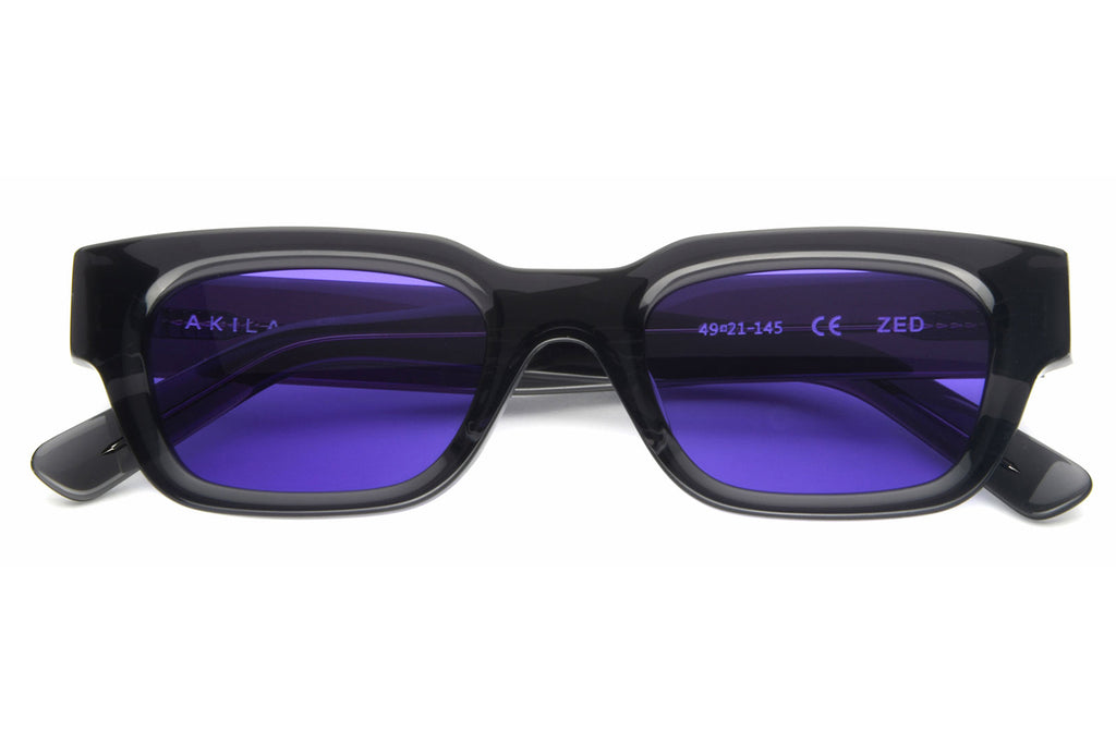 AKILA® Eyewear - Zed Sunglasses Onyx w/ Grape Lenses