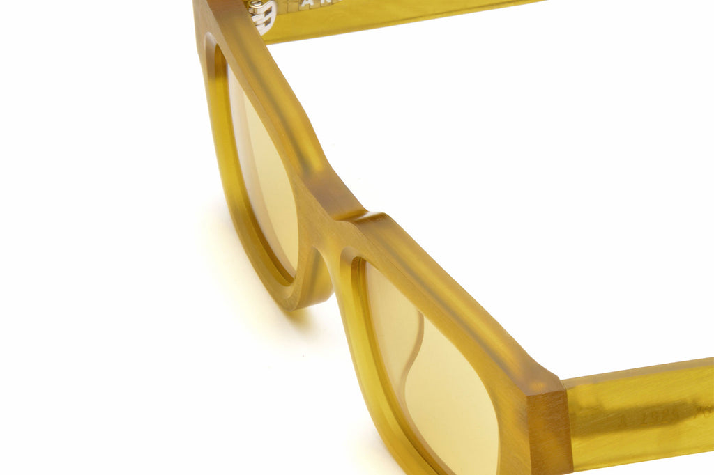 AKILA® Eyewear - Zed Raw Sunglasses Raw Mustard w/ Yellow Lenses