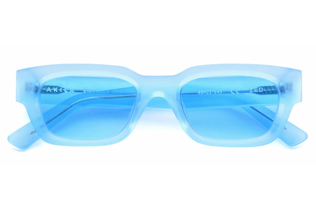 AKILA® Eyewear - Zed Raw Sunglasses Raw Sky Blue w/ Sky Blue Lenses