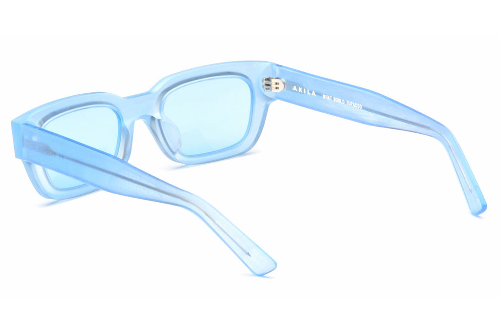 AKILA® Eyewear - Zed Raw Sunglasses Raw Sky Blue w/ Sky Blue Lenses
