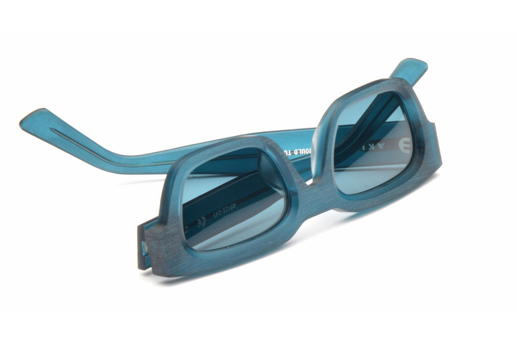 AKILA® Eyewear - Zed Raw Sunglasses Raw Teal w/ Teal Lenses