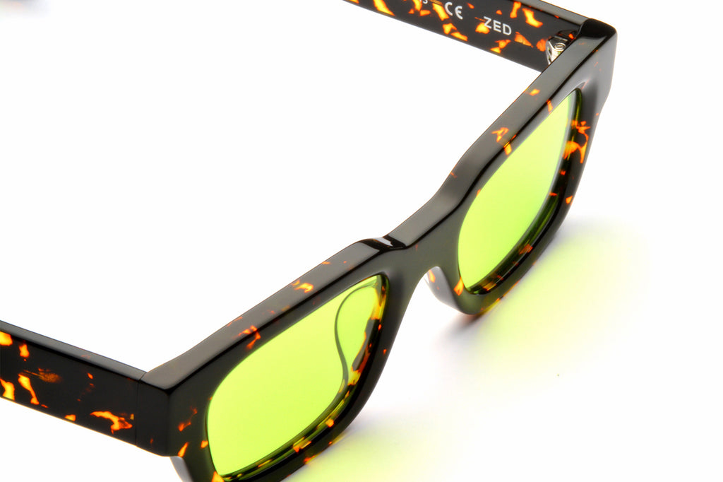 AKILA® Eyewear - Zed Sunglasses Tokyo Tortoise w/ Apple Green Lenses